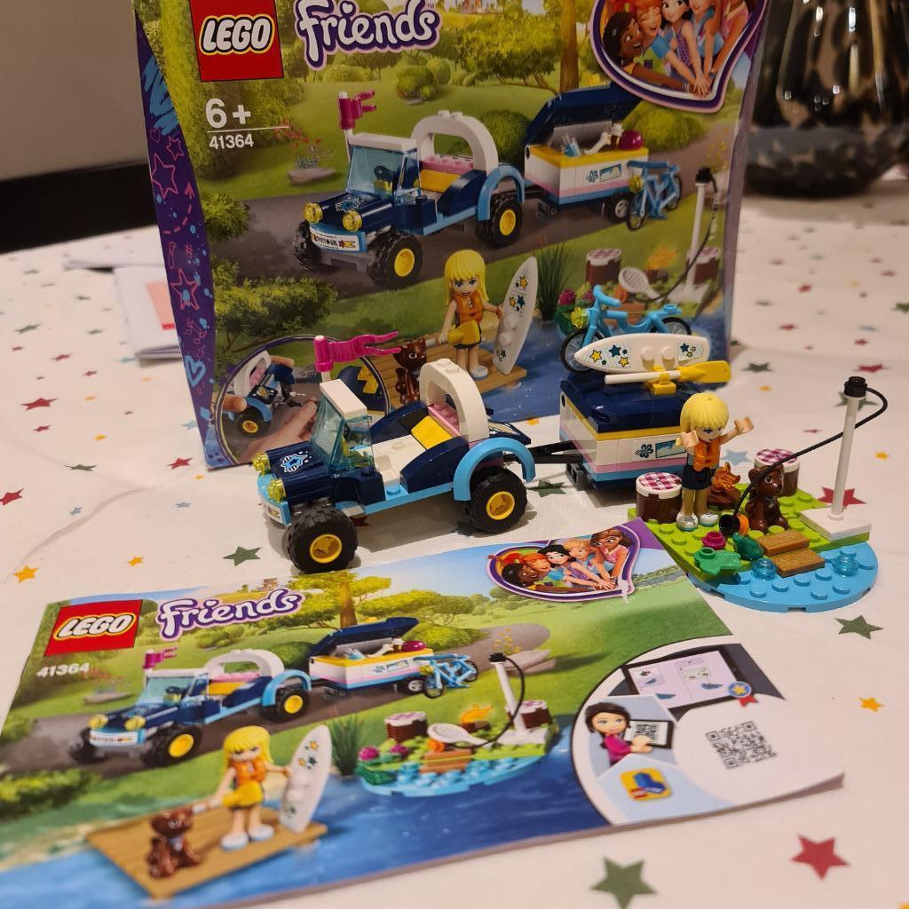Lego Friends - 41364 - Stephanies Jeep en aanhanger, Ophalen of Verzenden, Zo goed als nieuw, Complete set, Lego
