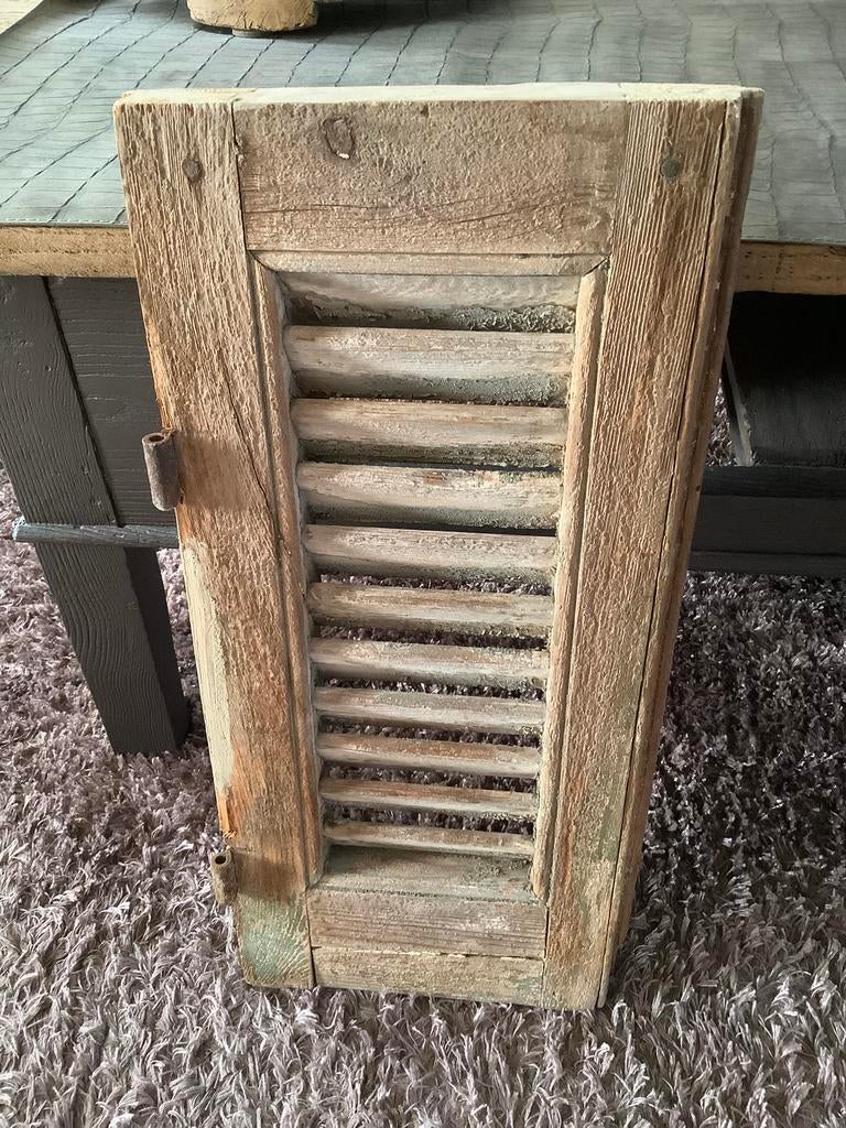 Houten luikje, Huis en Inrichting, Woonaccessoires | Kamerschermen, Ophalen, Zo goed als nieuw