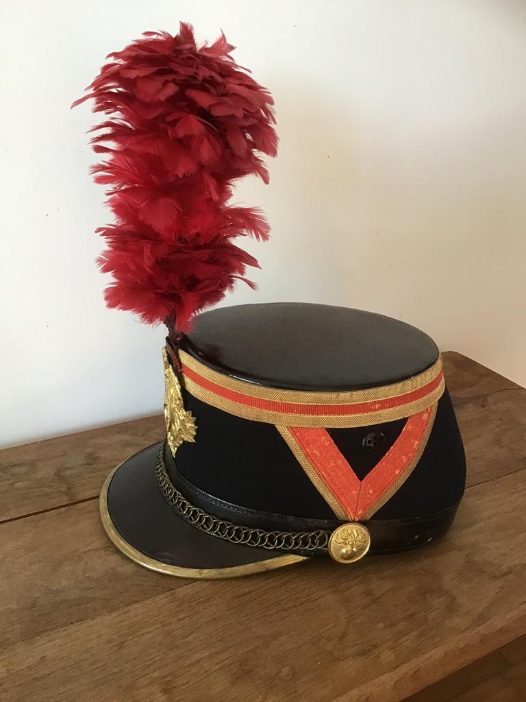 Originele Shako republikeinse Franse garde Mle 1906 Sjako, Verzamelen, Militaria | Algemeen, Ophalen of Verzenden