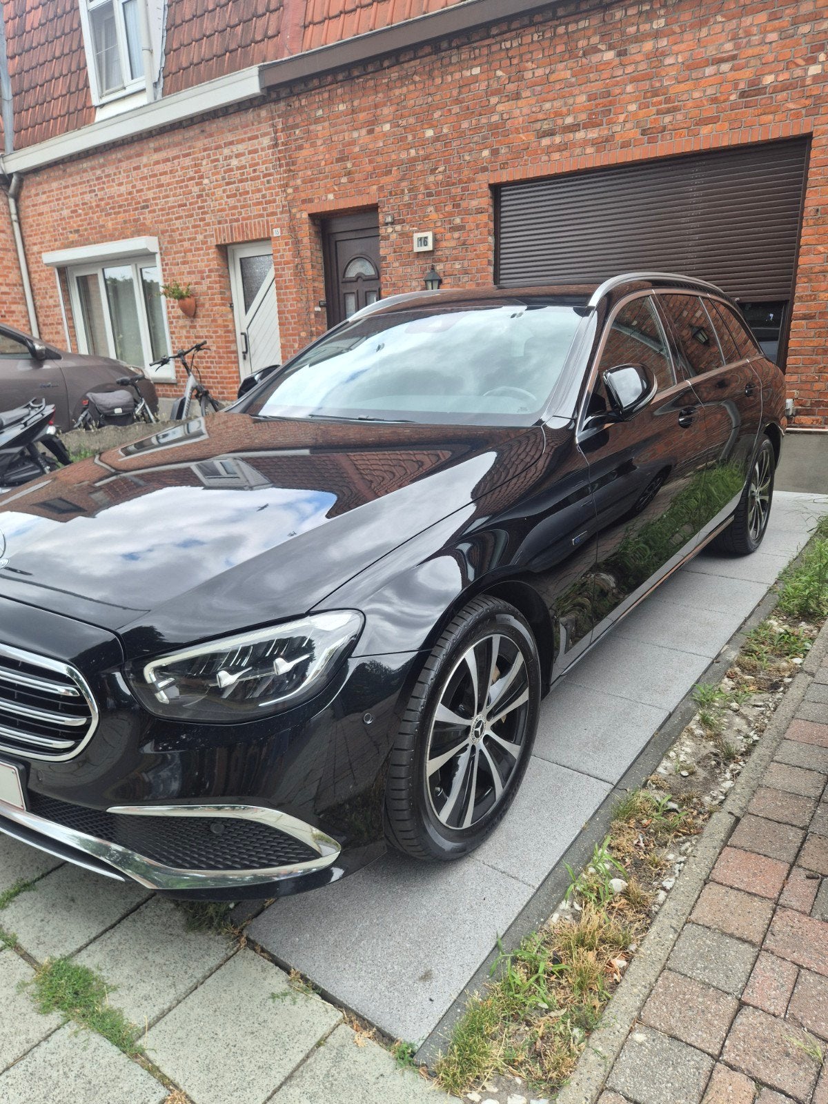 Mercedes E300e Benzine Plug-in, Auto's, Automaat, Zwart, Lederen bekleding, Zwart