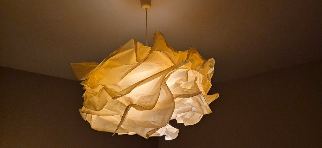 hanglamp voor in de slaapkamer, Ophalen of Verzenden, Gebruikt, Overige materialen, E27 (groot)