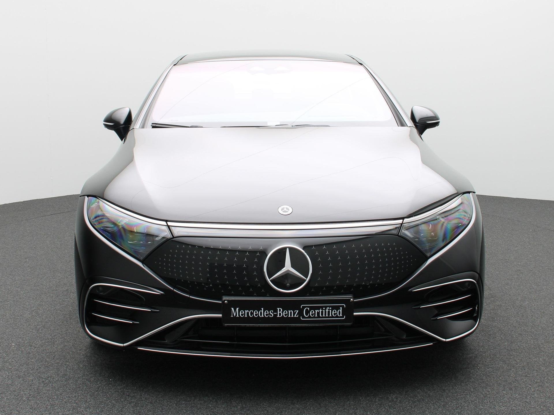 Mercedes-Benz EQS 500 4MATIC AMG Line + LEDER + HYPERSCREEN, Autos, Achat, Entretenue par le concessionnaire, Noir, 5 portes
