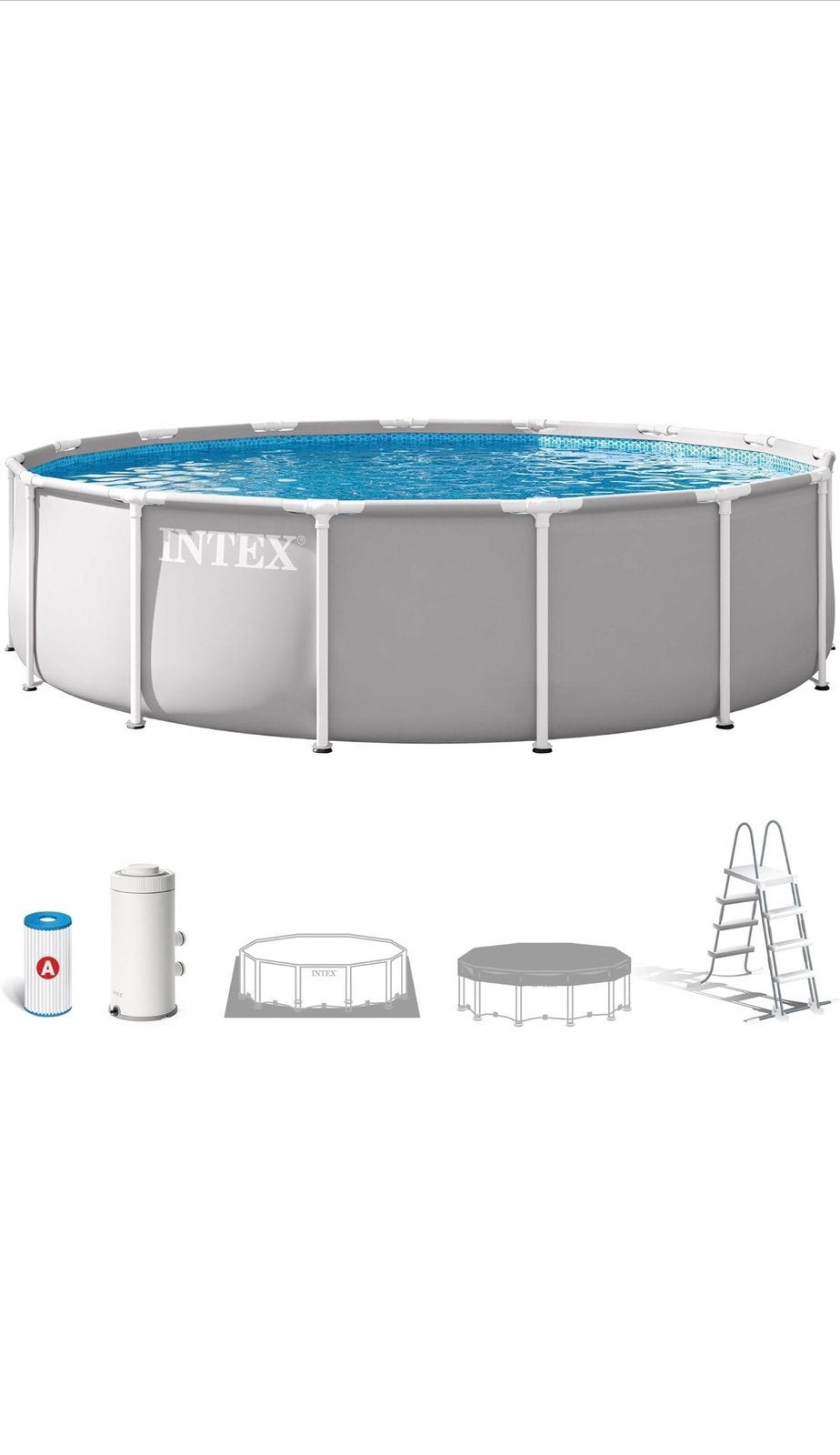 Piscine intex tubes 4,57mx1,07 300€, Enlèvement, Utilisé