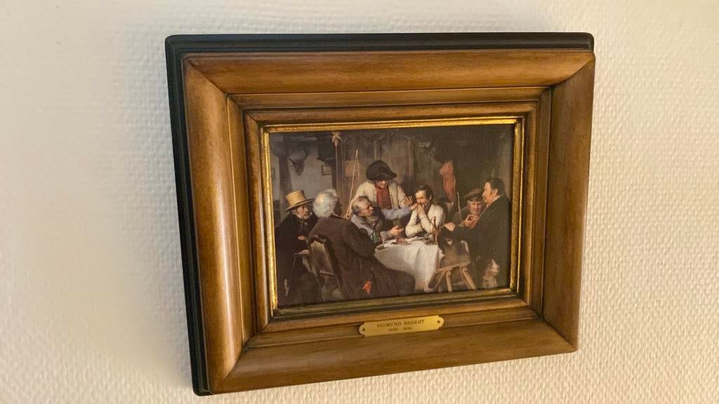 Klein schilderijtje Sigmund eggert, Ophalen