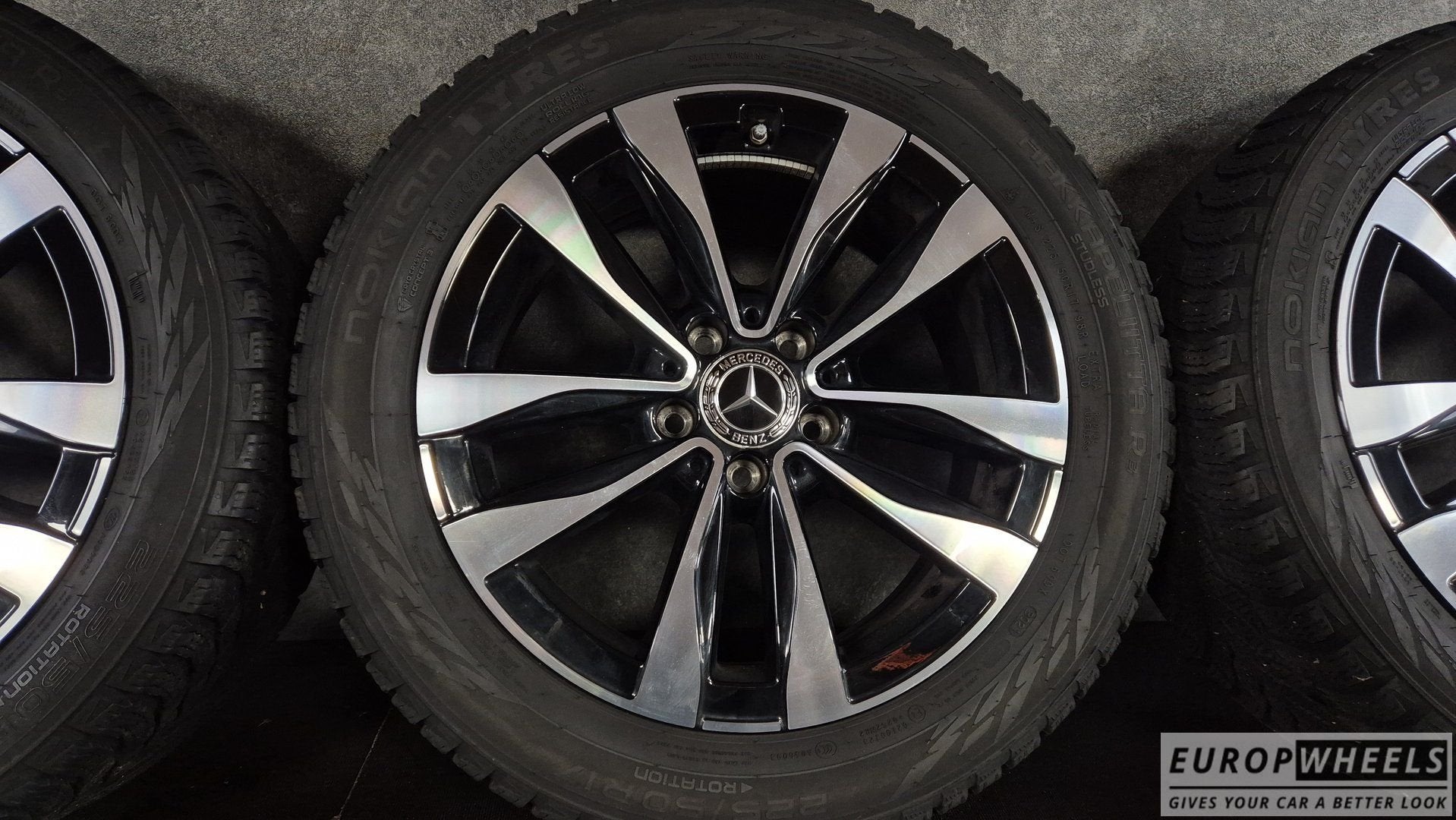 17 inch Mercedes velgen C klasse W206 S206 Bicolor Winter, Auto-onderdelen, Banden en Velgen, Gebruikt, -, -, Banden en Velgen