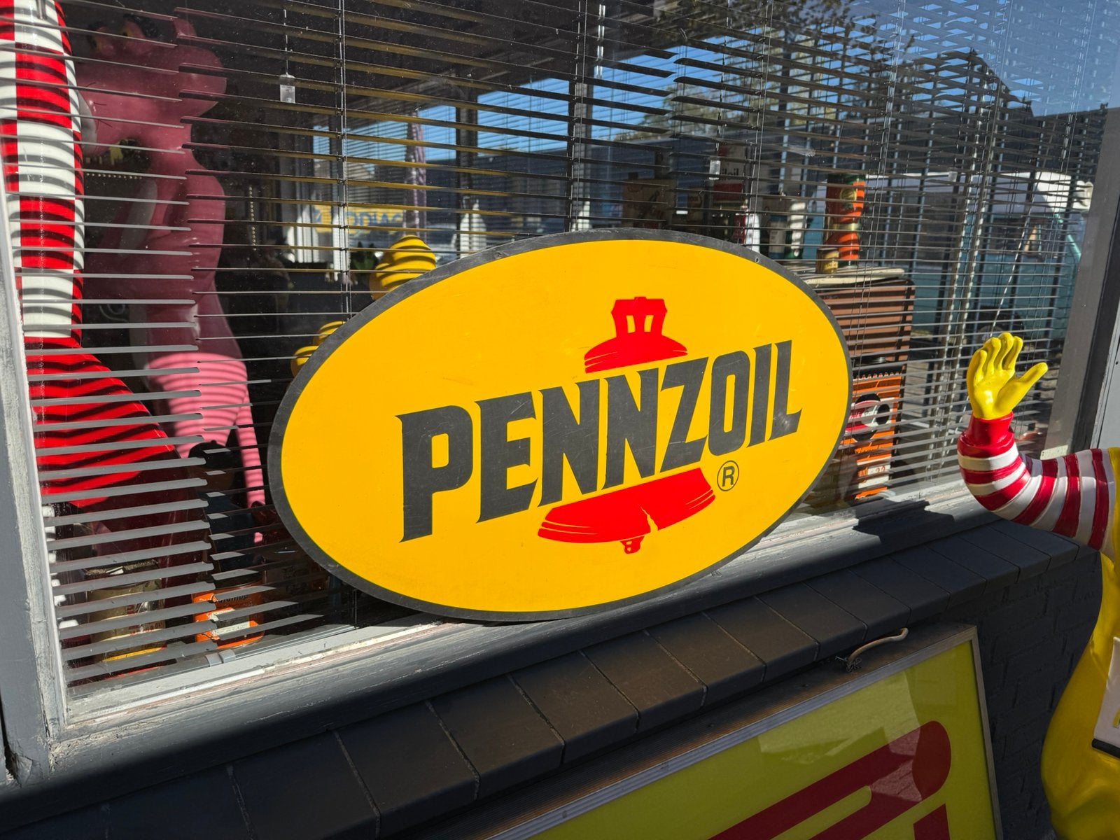 PENNZOIL olie oud reclamebord, Reclamebord, Gebruikt, ., Ophalen of Verzenden