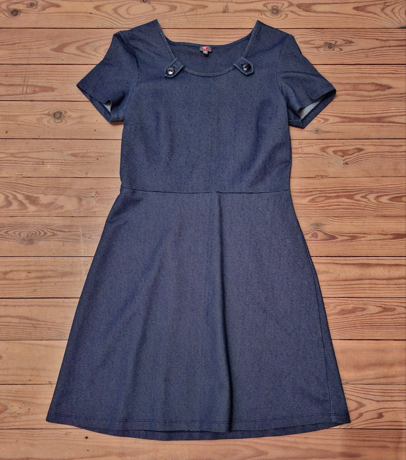 jurk 'who's Thatcher girl' M, Kleding | Dames, Maat 38/40 (M), Who’s that girl, Blauw, Ophalen of Verzenden