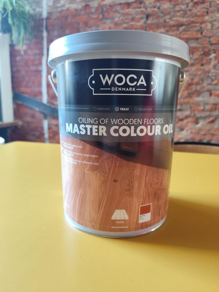 WOCA - master colour oil (naturel) - masterolie hout (5L), Doe-het-zelf en Bouw, Verf, Beits en Lak, Nieuw, Beits, 5 tot 10 liter