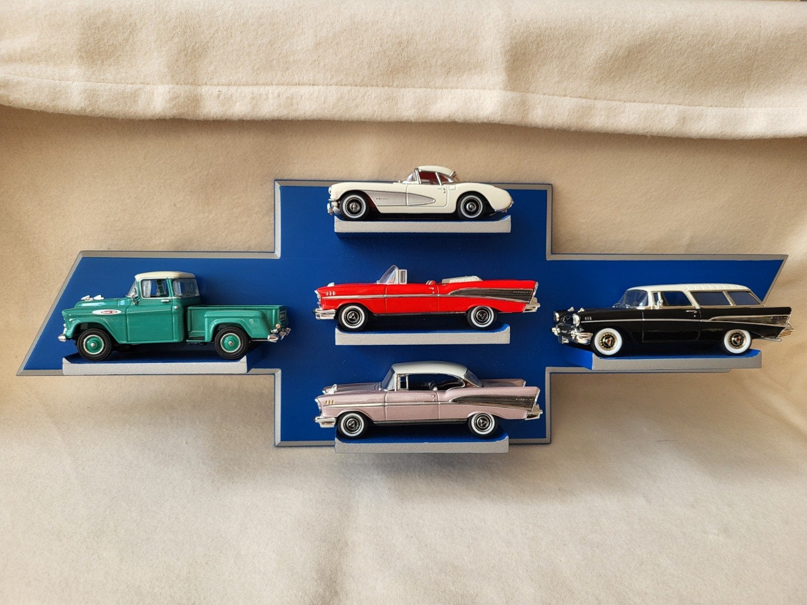 Matchbox Chevrolet 1957 40th Anniversary display, Hobby en Vrije tijd, Modelauto's | 1:43, Ophalen of Verzenden, Dinky Toys