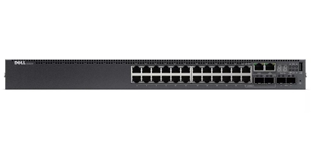 Dell Networking N3024 24p Gigabit Switch 1x PSU, Computers en Software, Netwerk switches
