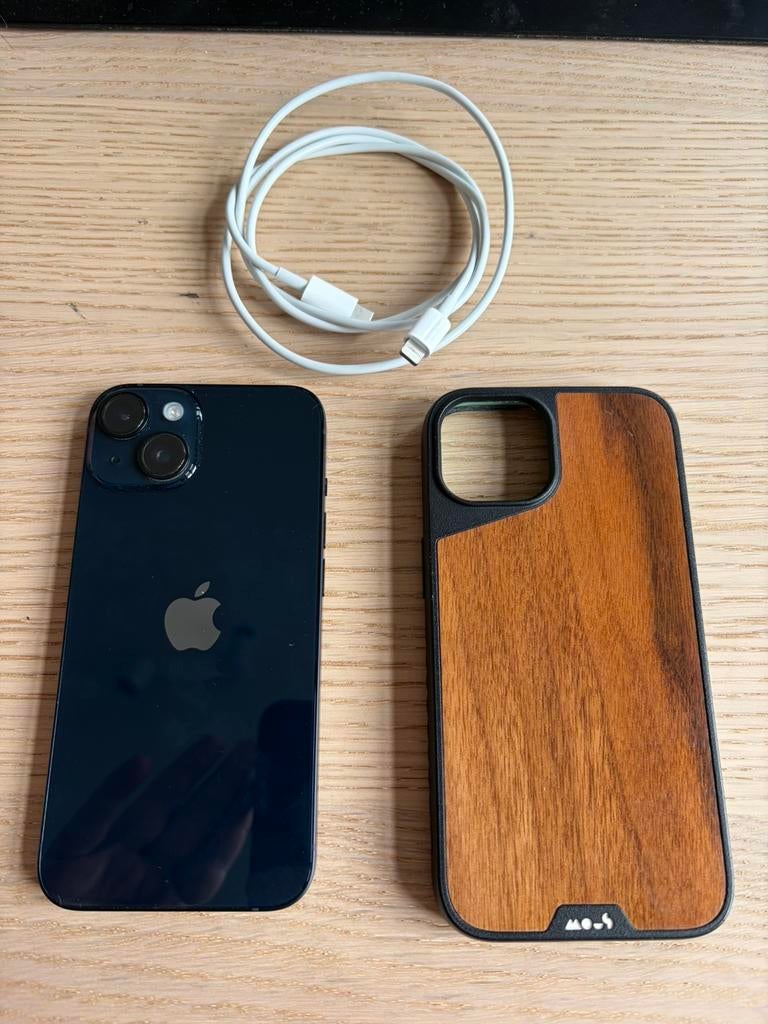 Iphone 14 256gb - midnight blue 82% batterij, Télécoms, Téléphonie mobile | Apple iPhone, Comme neuf, 256 GB, iPhone 14, Enlèvement