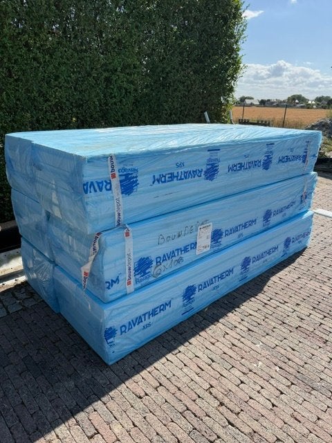 24x Ravatherm XPS plaat T&G 10cm/Rd3.00 (250x60cm - 1,50m²), Overige materialen, Vloerisolatie, Nieuw, Ophalen of Verzenden