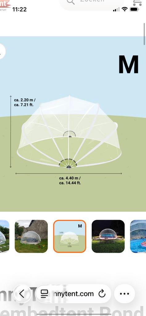 Sunnytent voor zwembad. Maat M, Tuin en Terras, Ophalen, Gebruikt, Afdekzeil