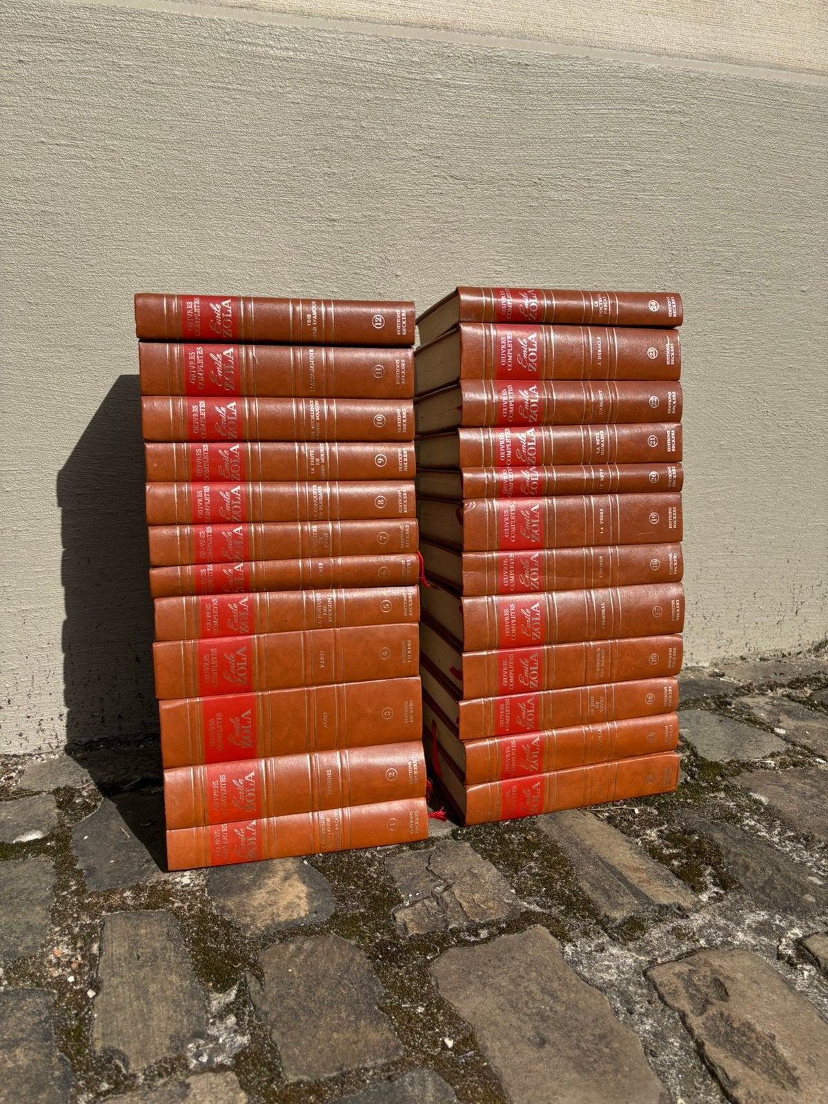 Œuvres complètes d'Emile Zola (24 livres), Antiquités & Art, Enlèvement ou Envoi
