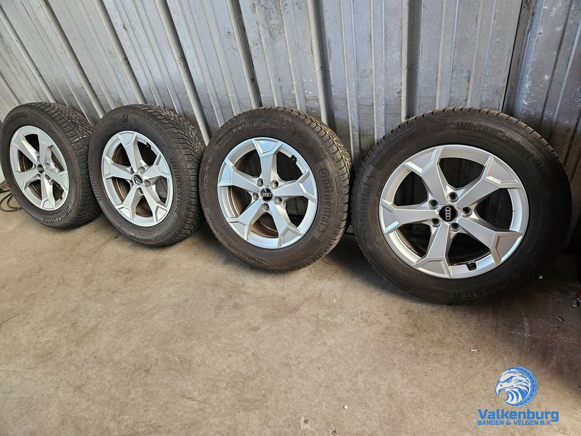 7-8mm! Originele Audi Q3 SQ3 F3 83A 17 inch velgen 5x112 win, Auto-onderdelen, Banden en Velgen, -, -, Banden en Velgen, 17 inch