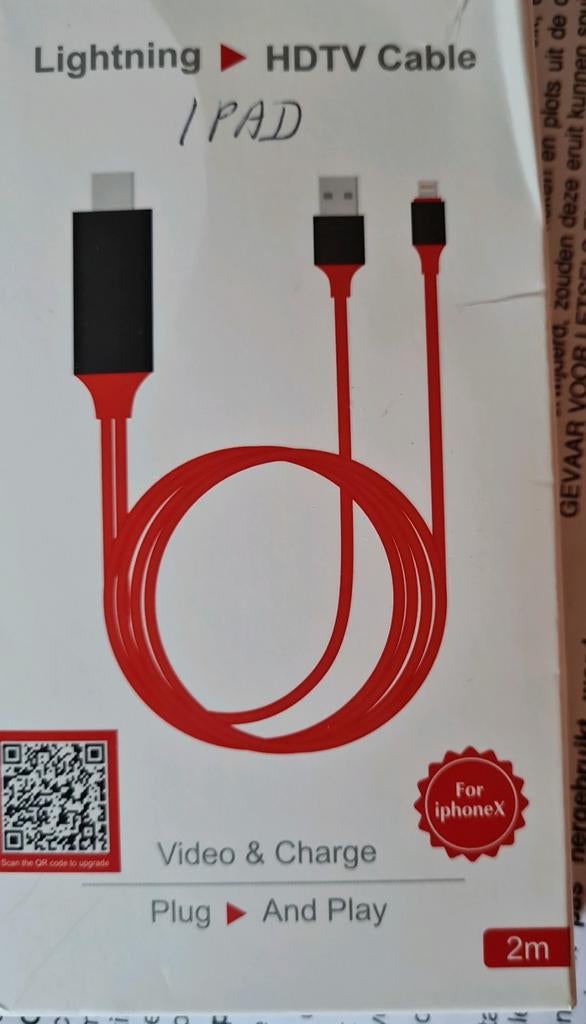 Kabel Ipad naar Hdmi, Ophalen of Verzenden