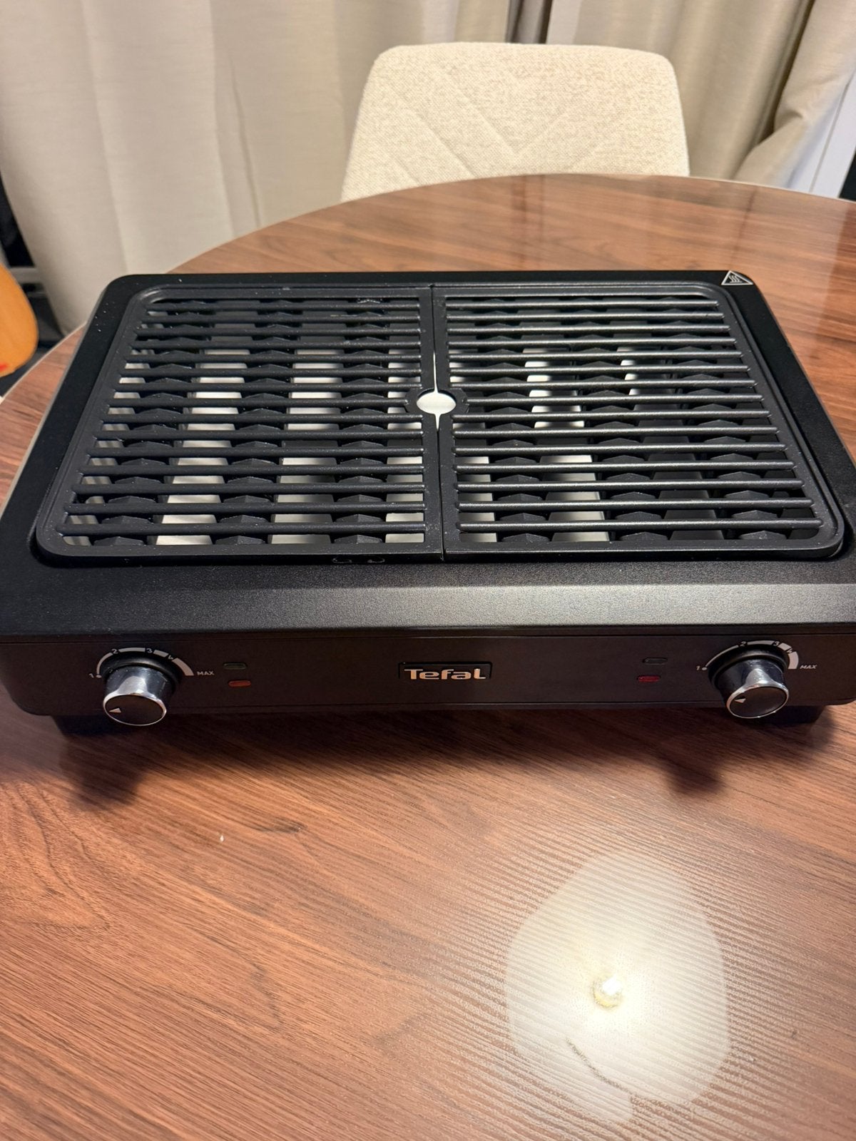 Tefal Smoke Less Indoor Grill, Electroménager, Plaques de gril, Enlèvement, Comme neuf