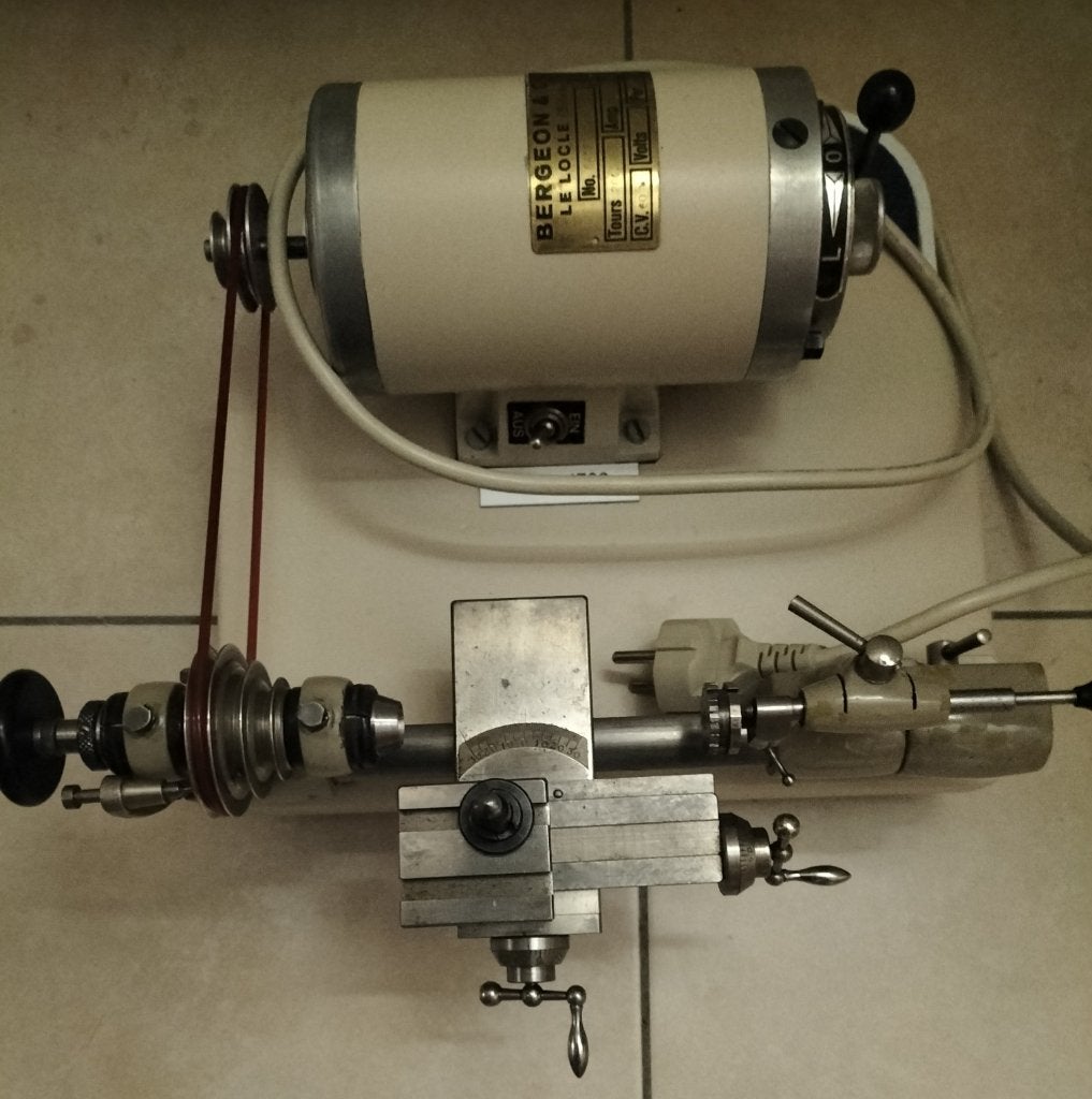 Draaibankje Bergeon voor uurwerkmaker, Doe-het-zelf en Bouw, Ophalen, Zo goed als nieuw