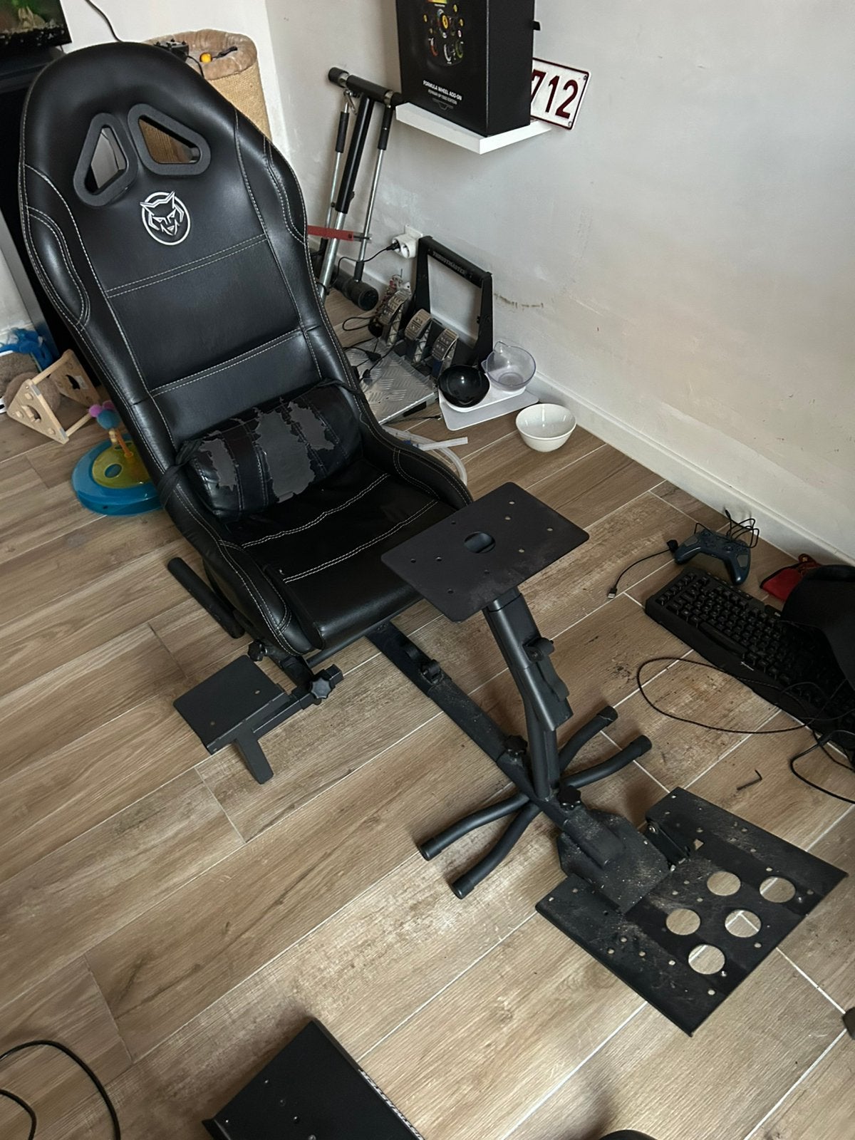 Simracing cockpit, Verstelbaar, Ophalen, Gebruikt, Racestoel