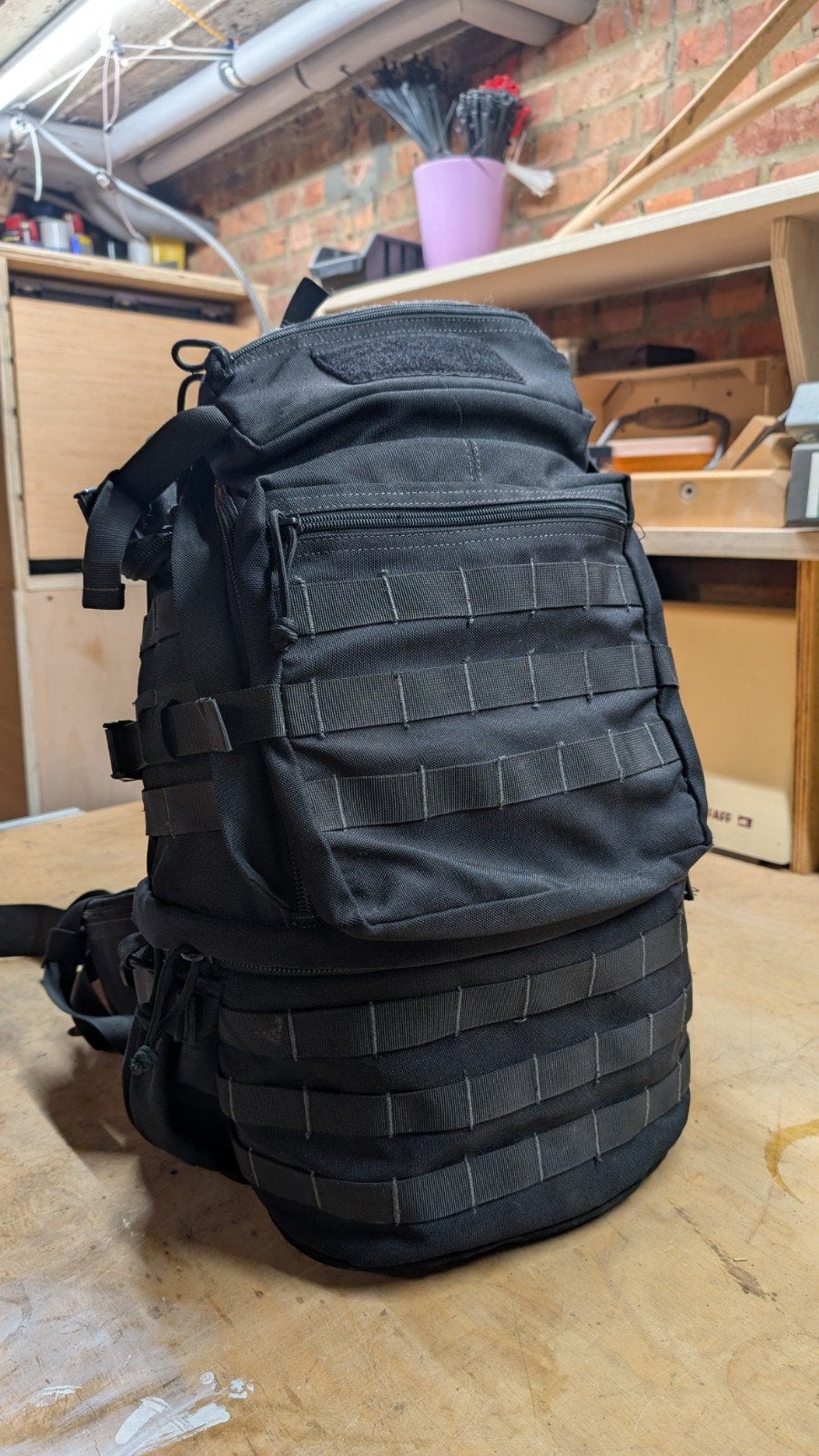 Rugzak militair met webbing - veel organisatortassen, Ophalen