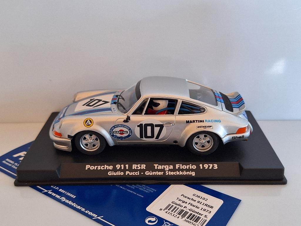 Fly Porsche 911 RSR Targa Florio Martini 1973 Giulio P-Gunte, Overige merken, Racebaan, Verzenden, Nieuw