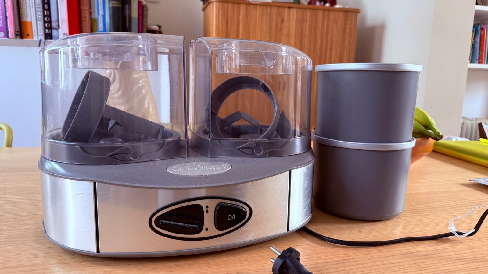 Sorbetière CUISINART Duo 2x1L, Electroménager, 1 à 2 litres, Enlèvement, Comme neuf, 1 vitesse