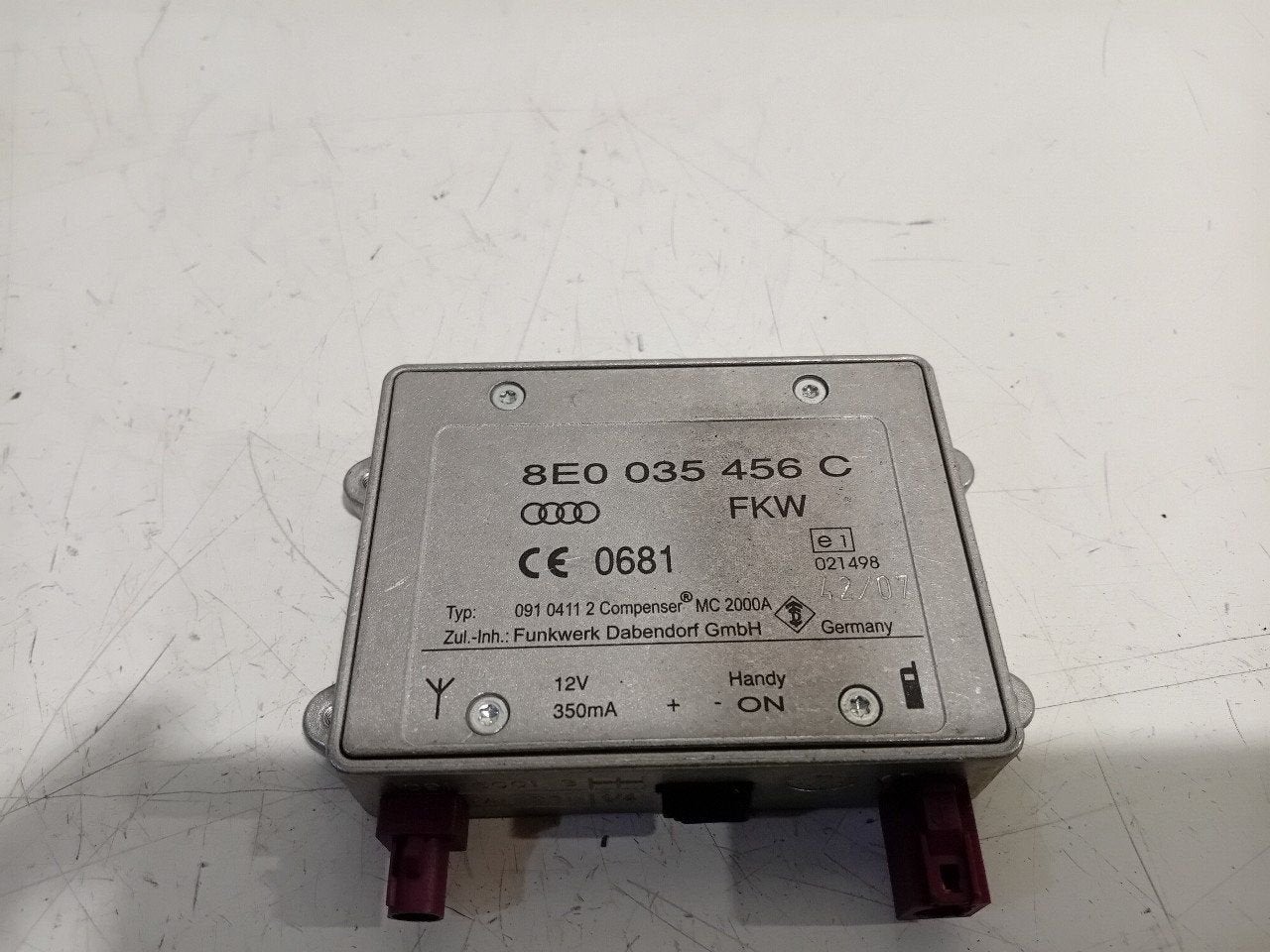 Antenne versterker Audi A5, Enlèvement ou Envoi, Van der Ven Autorecycling B.V., Onderdelen@venauto.nl, Ettenseweg 76, 4706 PB Roosendaal, The Netherlands