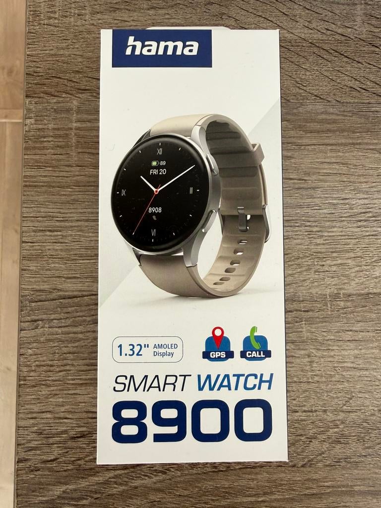 Montre intelligente Hama 8900 (d'une valeur de 139€) Nouveau, Enlèvement, GPS, Neuf, Gris