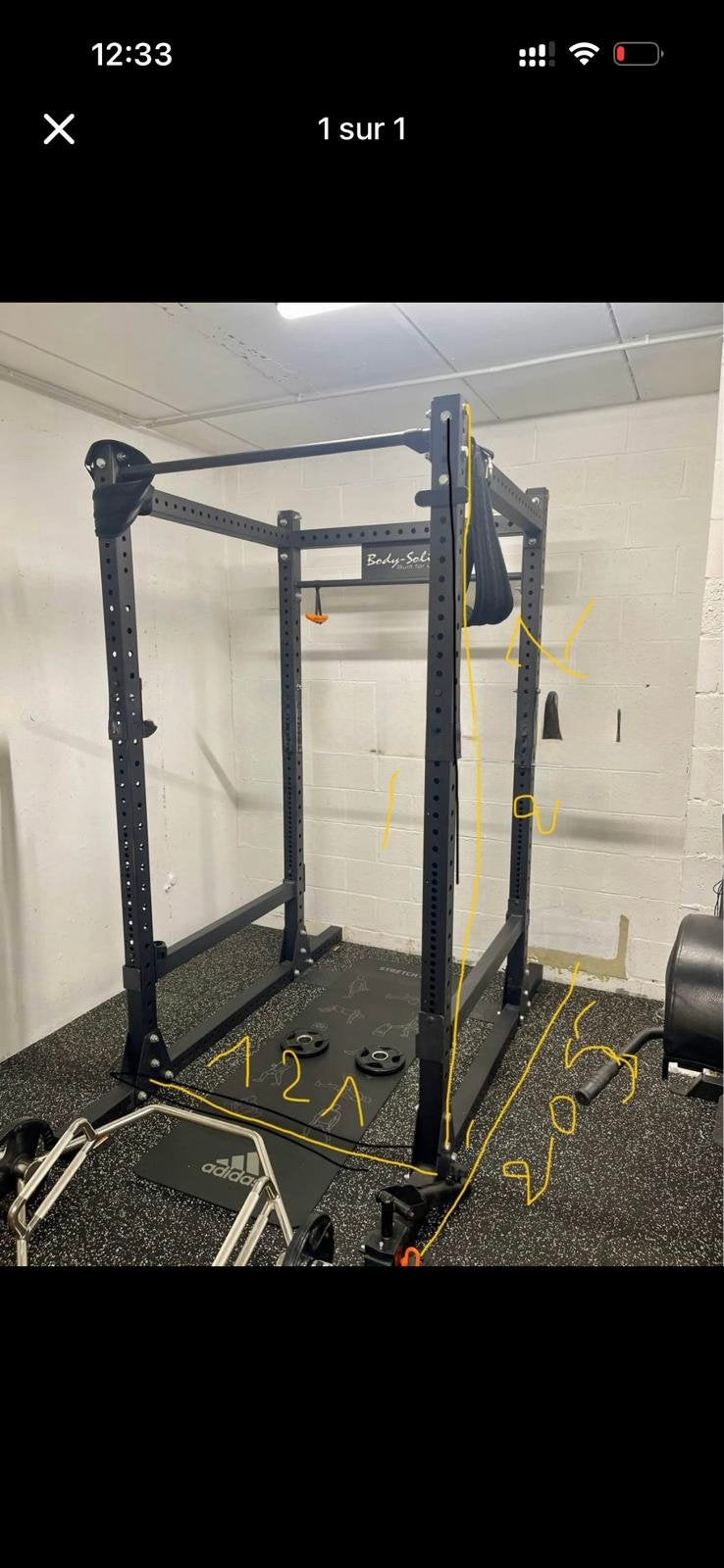 Cage à squat / Power Rack Body-Solid GPR400, Sports & Fitness, Enlèvement, Comme neuf
