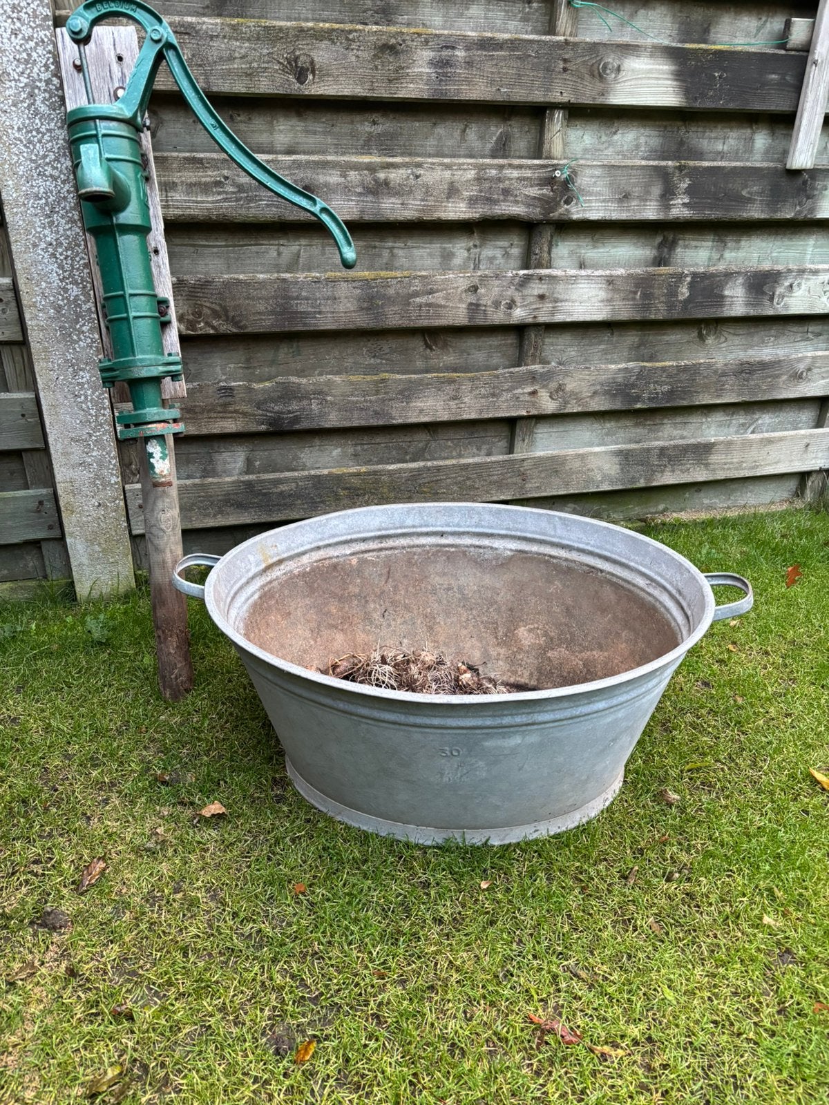 Zinken bak 2 x, Jardin & Terrasse, 30 à 60 cm, Enlèvement, Utilisé, 60 à 100 cm