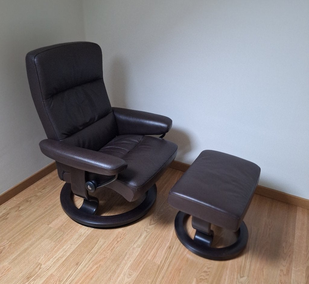 Fauteuil relax Stressless original avec repose-pieds, Enlèvement, Cuir