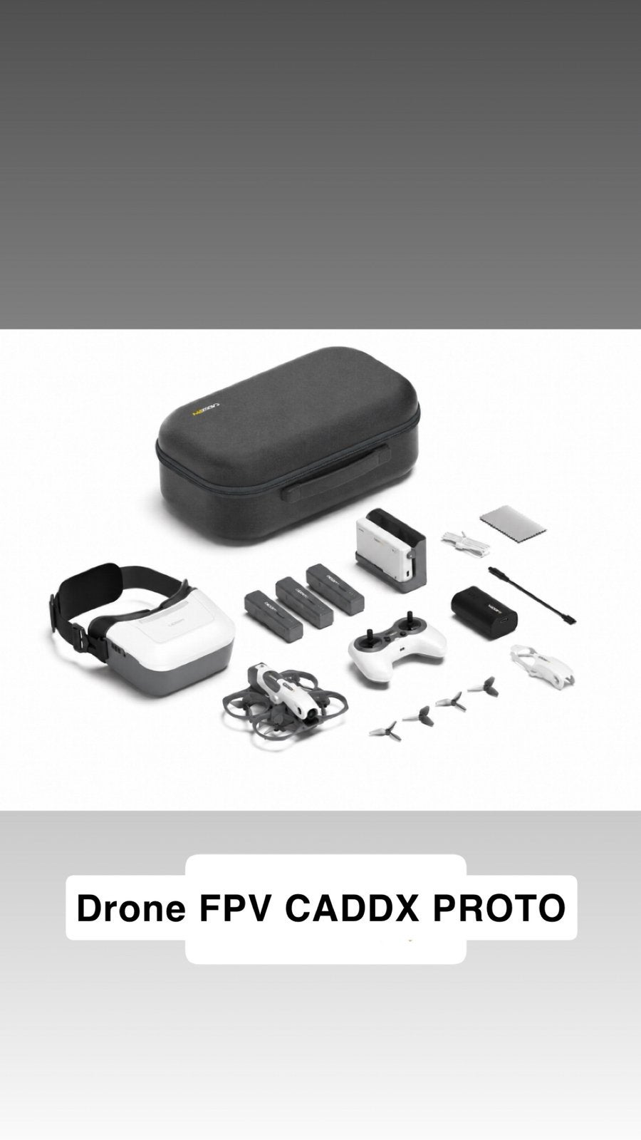 Drone CaddxFPV Protos FPV RTF Fly More Combo, TV, Hi-fi & Vidéo, Drones, Comme neuf, Drone avec caméra, Qualité supérieure, Autres marques