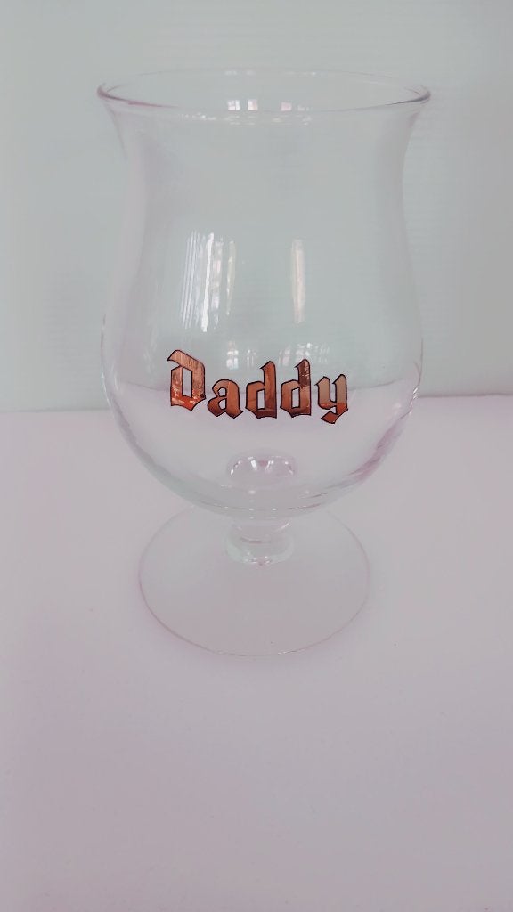 Mooi DUVEL DADDY staand glas in perfecte staat, Verzamelen, Biermerken, Zo goed als nieuw, Glas of Glazen, Duvel, Ophalen of Verzenden