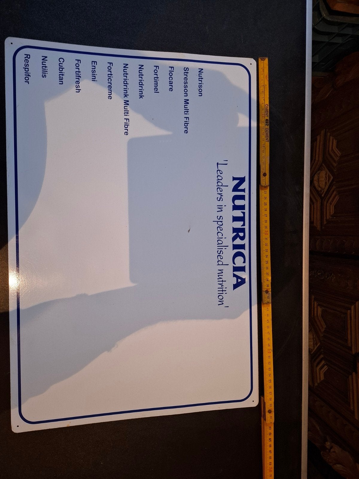 tôle métallique nutricia, Enlèvement, Utilisé