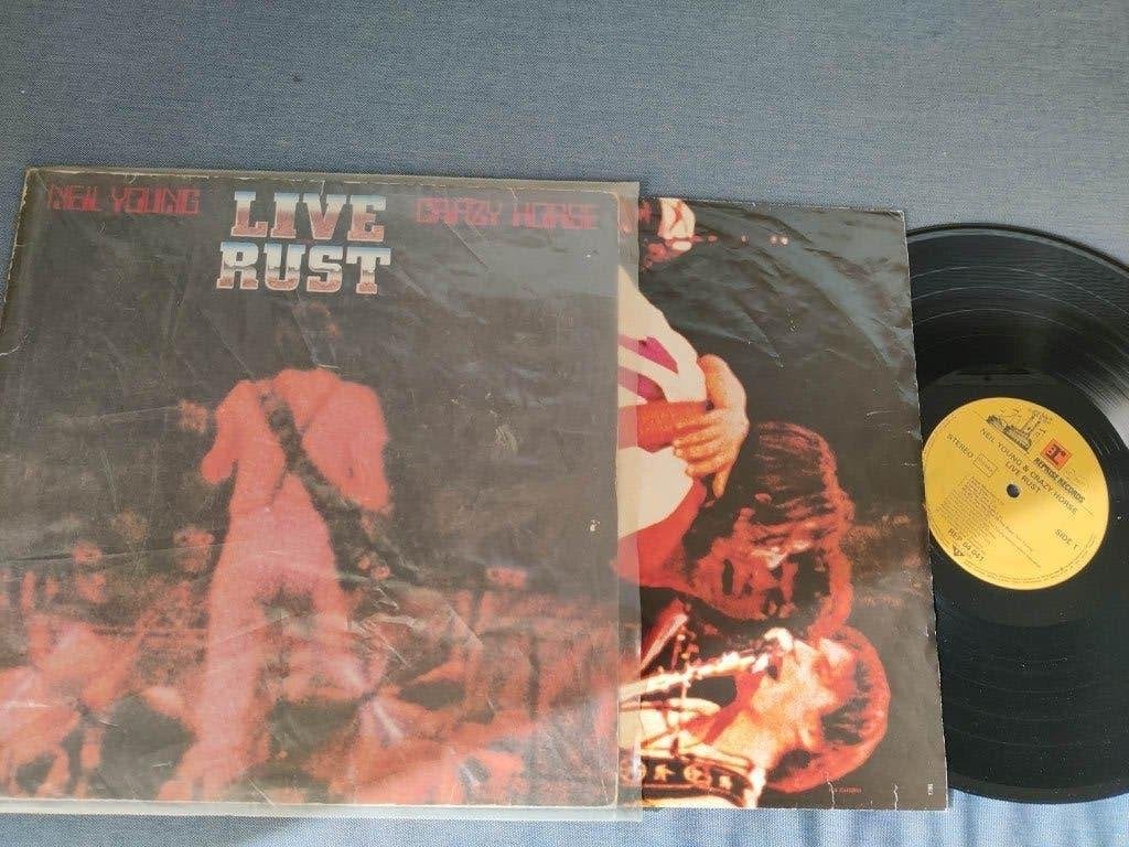 Neil Young (2lp live rust, openklapbare hoes, binnenhoezen), Cd's en Dvd's, Ophalen of Verzenden, LP