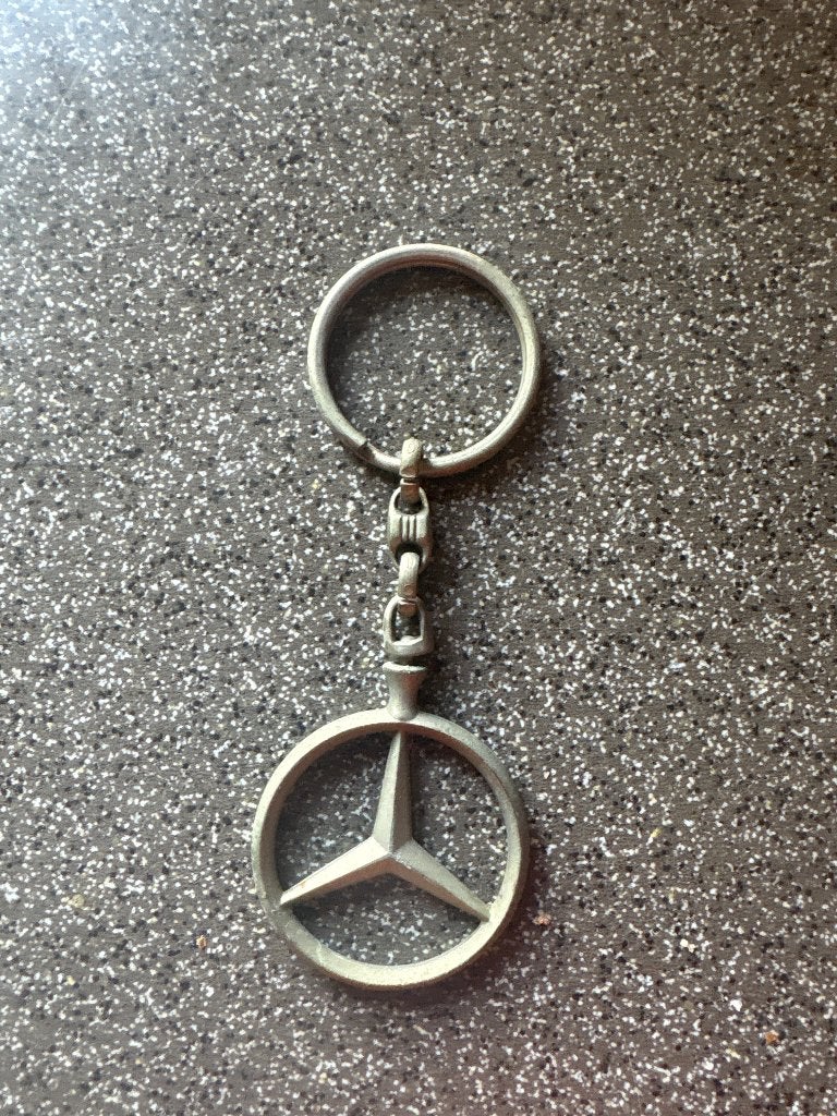 Vintage Mercedes sleutelhanger, Verzamelen, Sleutelhangers, Ophalen, Gebruikt, Merk