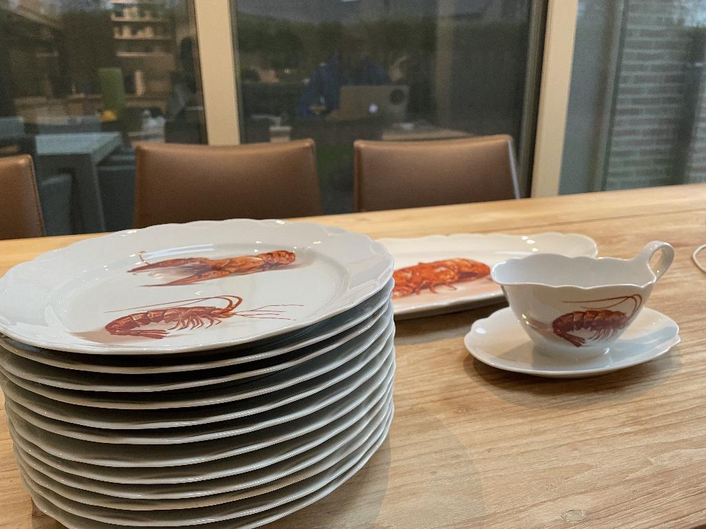 Kreeftenservies, Huis en Inrichting, Ophalen, Nieuw, Porselein, Bord(en)