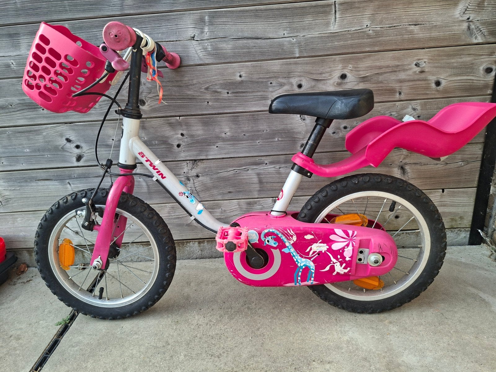 B'twin roze peuterfiets 14 inch., Fietsen en Brommers, Fietsen | Kinderfietsjes, Ophalen