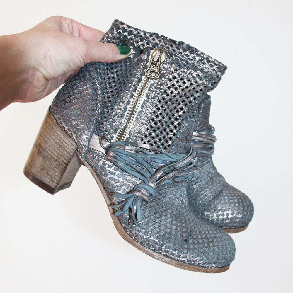 Belles bottines en cuir Mimmo -S10 (Taille 38) €85, -, Enlèvement ou Envoi, Autres couleurs, Comme neuf, Boots et Botinnes