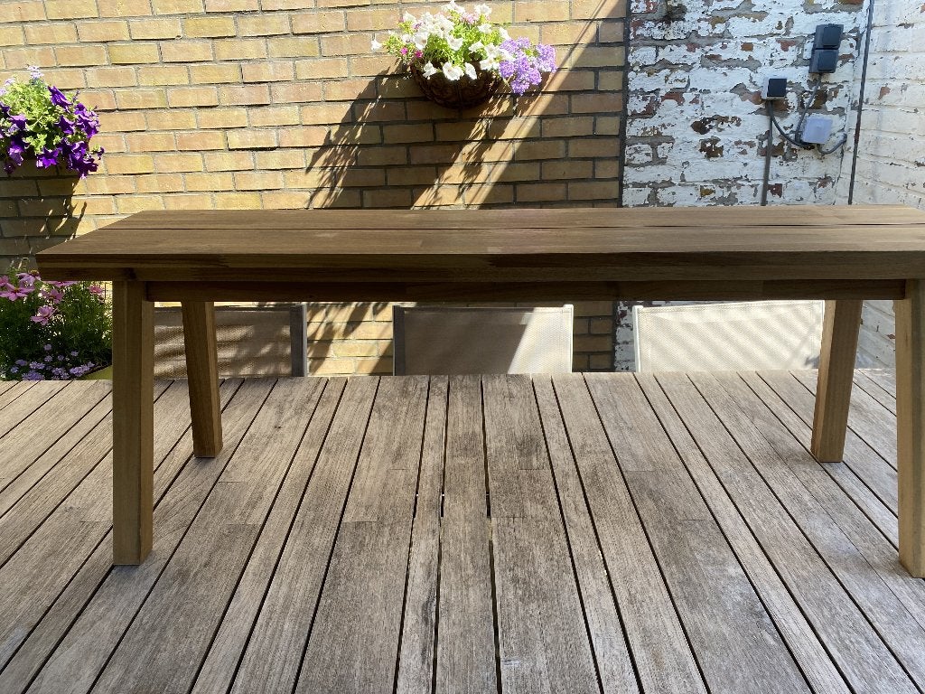 houten zitbankje, Tuin en Terras, Tuinbanken, Ophalen, Zo goed als nieuw, Hout