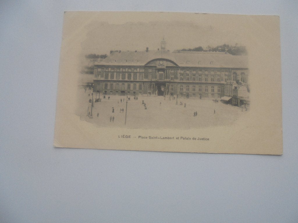 liége - place st.lambert  et palais  de justice, Envoi, 1920 à 1940, Non affranchie, Liège