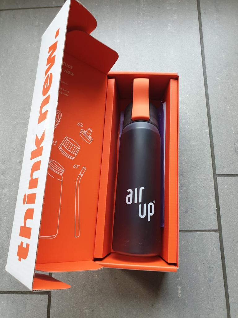 Air up drinkfles antraciet, Sport en Fitness, Drinkbussen, Ophalen of Verzenden, Gebruikt