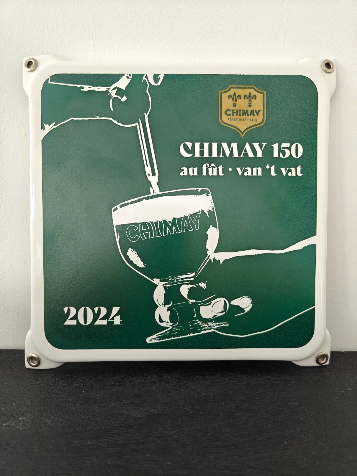 Chimay 2024 emaille bord, Verzamelen, Ophalen, Nieuw, Reclamebord