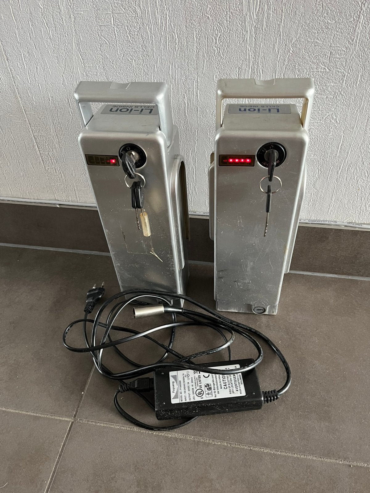 Batterijen met lader voor emove elektrische fiets., Enlèvement, Utilisé
