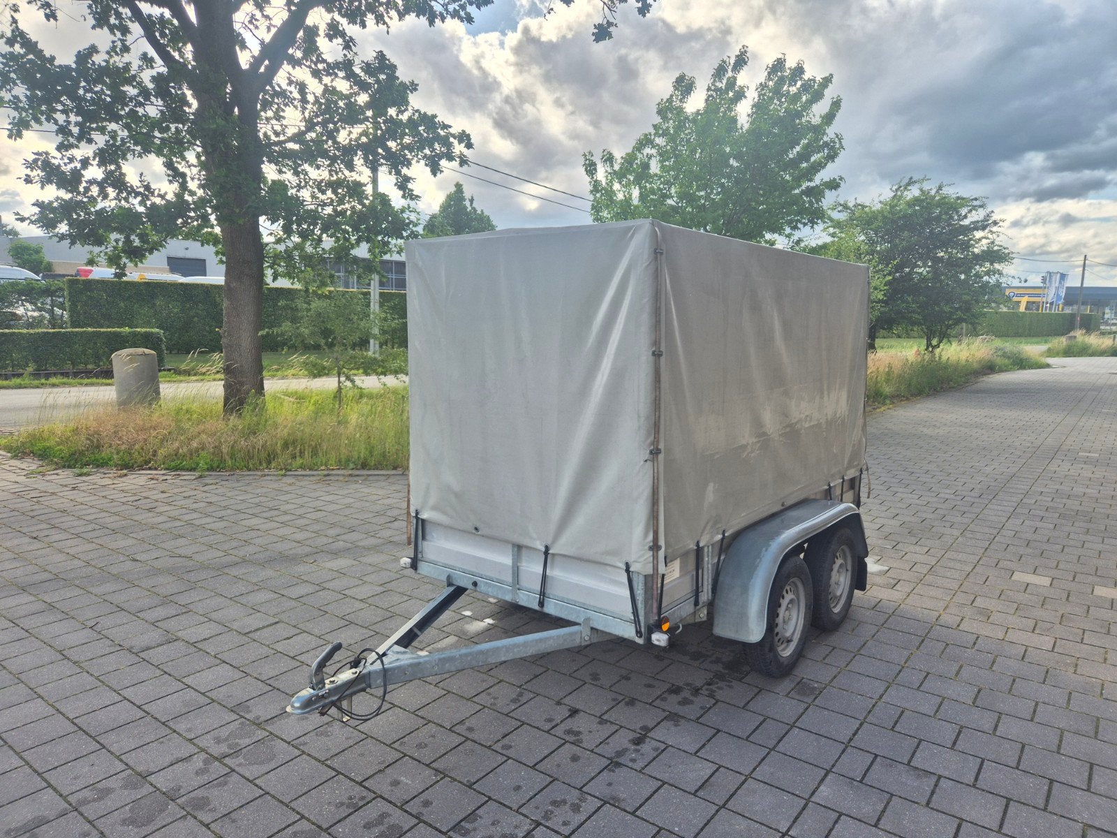 Remorque en aluminium avec auvent 750 kg, Enlèvement