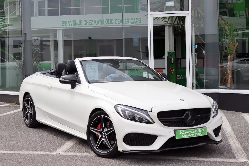MERCEDES C220d CABRIO 163CV PACK AMG GPS LED CAMERA CUIR, Autos, Mercedes-Benz, Cuir, Achat, Euro 6, Entreprise