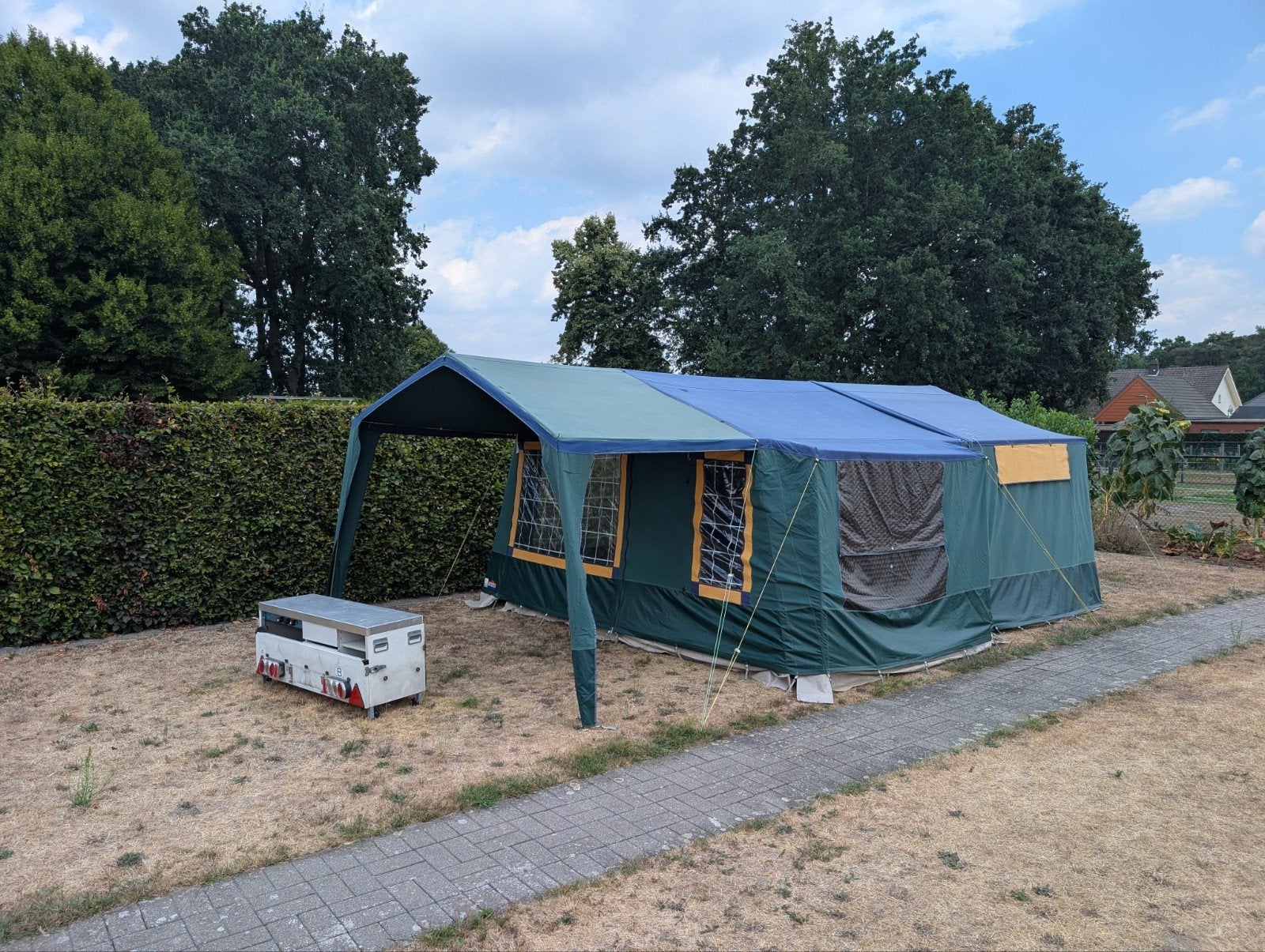 cabanon evasion vouwwagen, Caravans en Kamperen, Vouwwagens, Ophalen, Blauw, Cabanon, Aanwezig