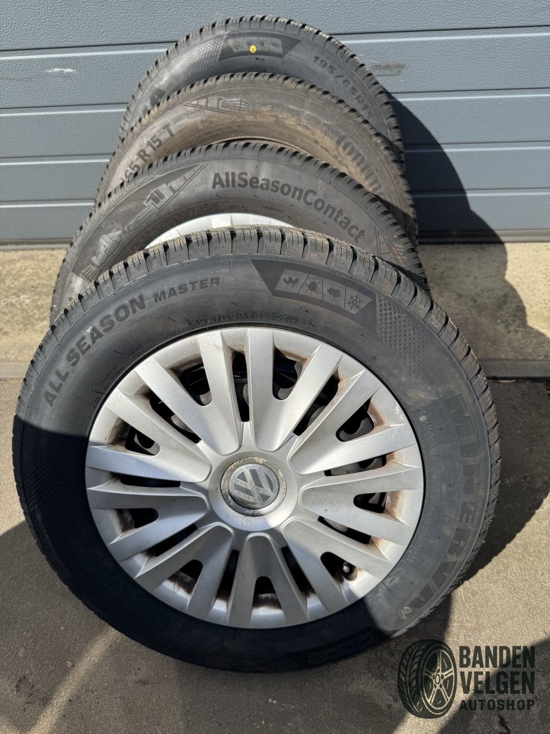 4 x All Season Volkswagen Set 195-65-15 91H Steek 5 x 112 ET, 15 pouces, Pneus et Jantes, 4 Saisons, Véhicule de tourisme