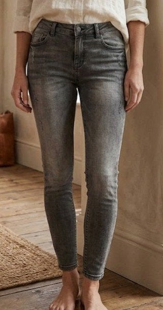 Skinny grijze jeans van toxic, Kleding | Dames, Verzenden, Toxik, Zo goed als nieuw, W30 - W32 (confectie 38/40)