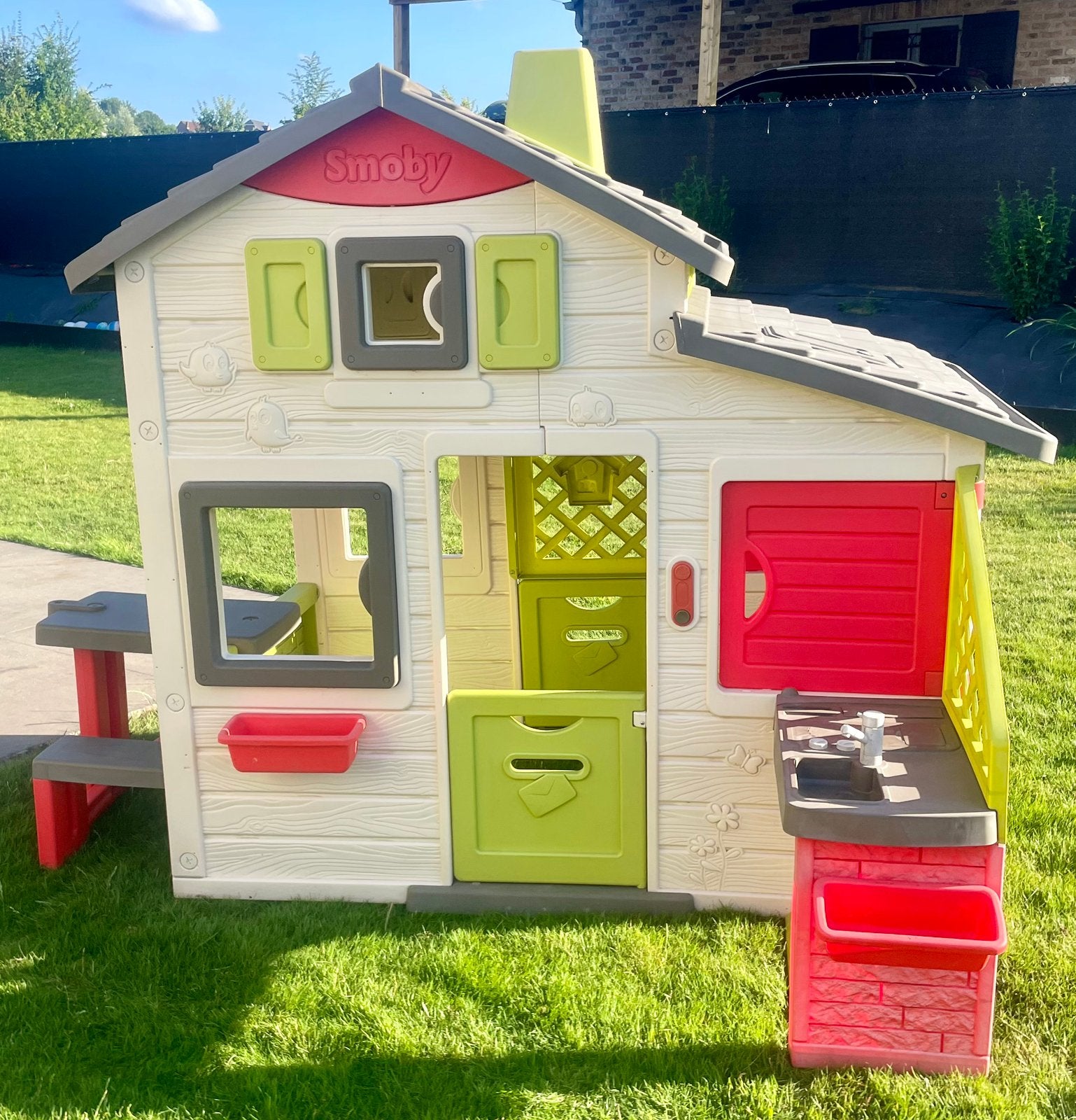 Smoby neo friends speelhuis met buitenkeuken, Ophalen, Zo goed als nieuw, Kunststof